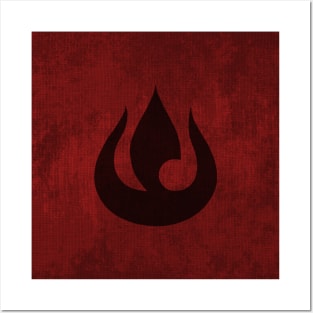 Atla Tapestry 2 - Flag of the Fire Nation Posters and Art